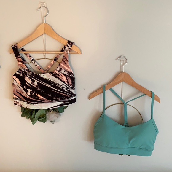 lululemon athletica Tops - Lululemon 2 bras Energy Bra Flow Y Bra Nulu sz 4